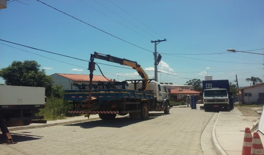imagem destaque da noticia CERIM realiza a substituição de dois postes no bairro Dona Catarina