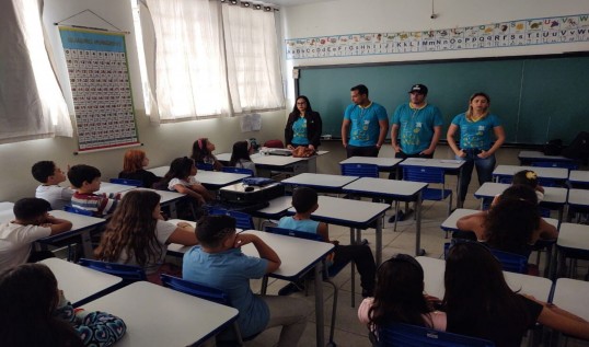 imagem destaque da noticia Mais de 170 alunos da E.M.E.F. Felipe Lutfalla, na Porta do Sol, participam do CERIM na minha Escola